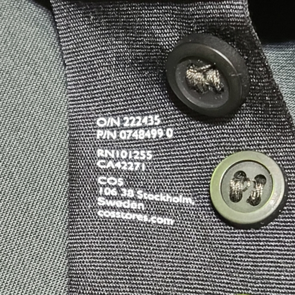 COS Oversized grandad collar button down shirt size S - Picture 7 of 11